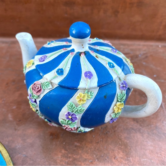 2 set mini teapot container votive candle holder teacup decor trinket mini bowl - Picture 10 of 13